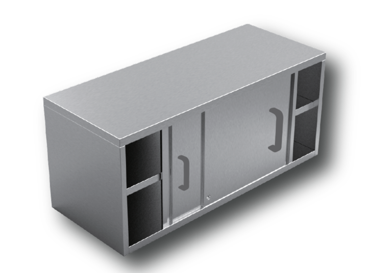 wall mounted cabinet middle shelf sliding