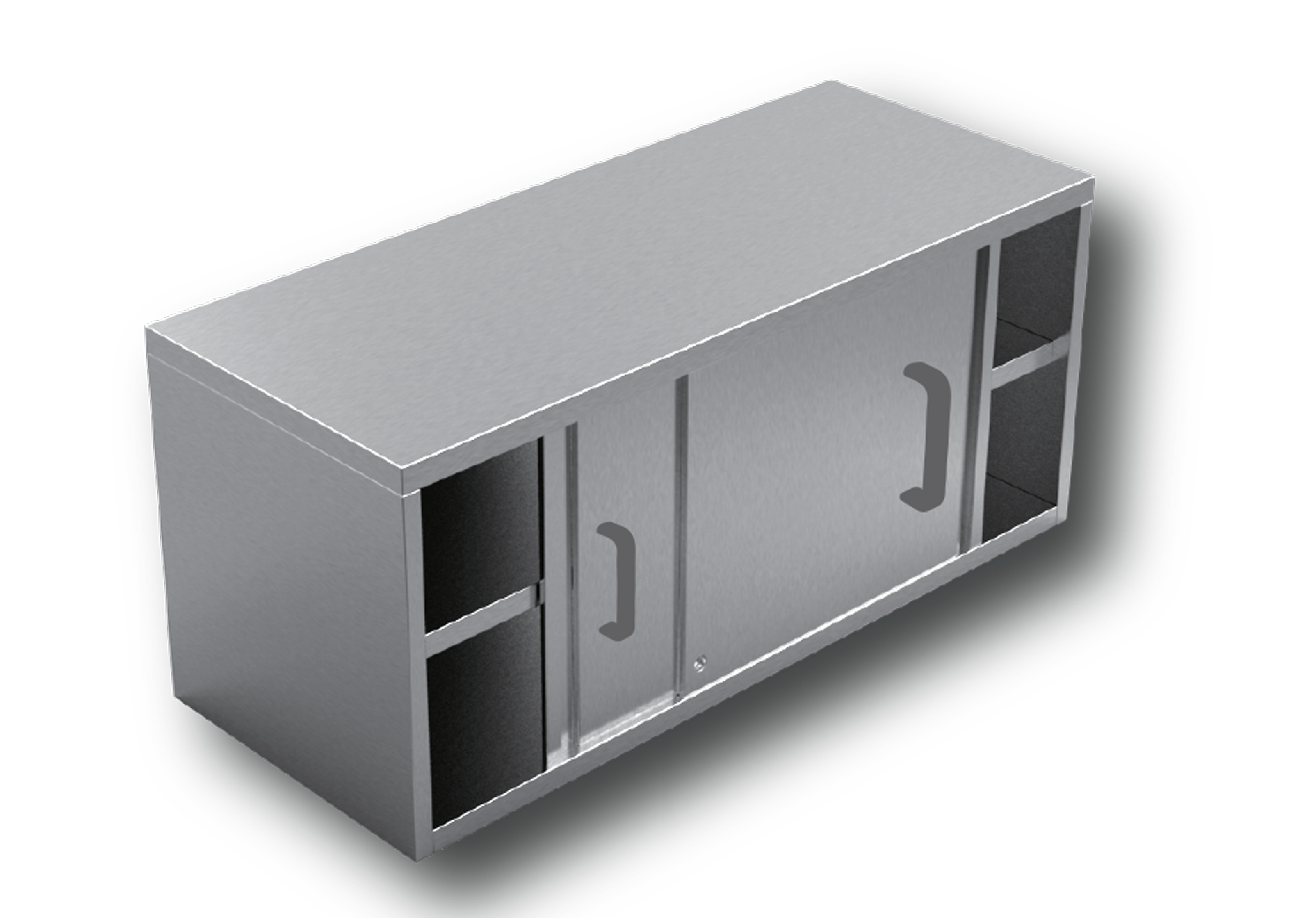 wall mounted cabinet middle shelf sliding