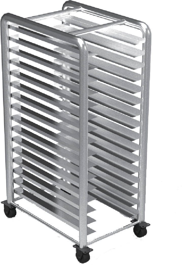 44. cooling bakery trolley